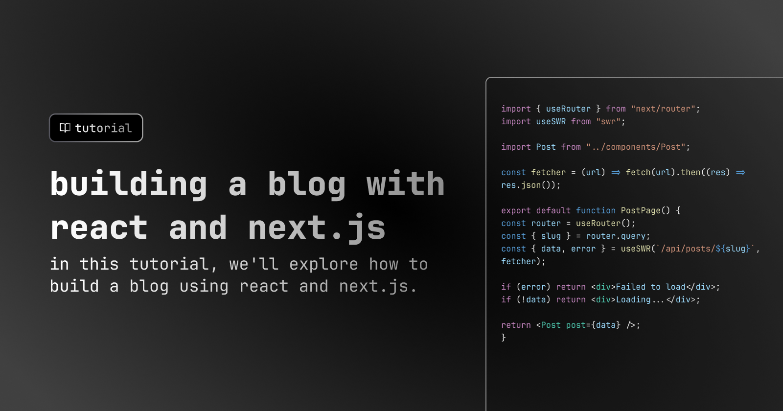Building a blog with React and Next.js