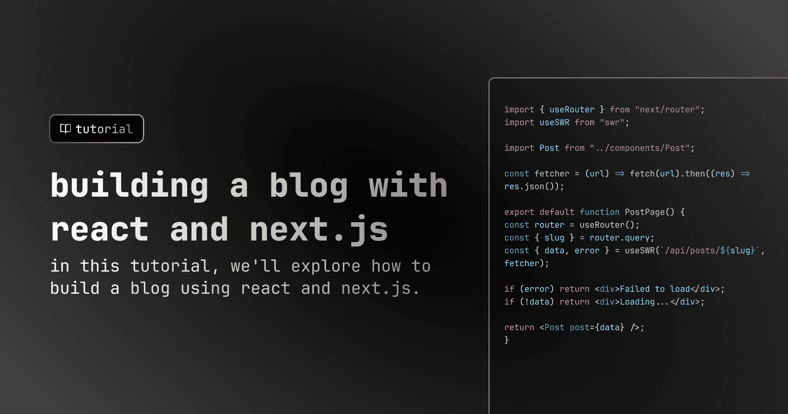 Building a blog with React and Next.js